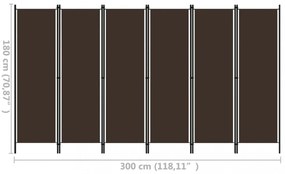 barna 6 paneles paraván 300 x 180 cm