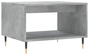 betonszürke szerelt fa dohányzóasztal 60 x 50 x 40 cm