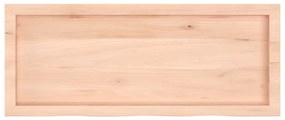 kezeletlen tömör tölgyfa fali polc 100x40x(2-6) cm