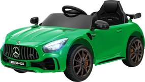 AIYAPLAY Elektromos gyerekautó, Mercedes, 3-5 km/h, távirányító, fények és zene, zöld