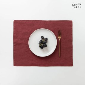 Len tányéralátét 35x45 cm Marsala – Linen Tales