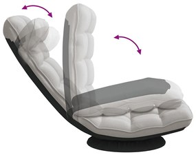 felhőszürke szövet forgó padlószék 70x51x79 cm