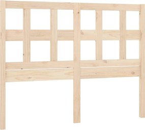 vidaXL tömör fenyőfa ágyfejtámla 125,5 x 4 x 100 cm