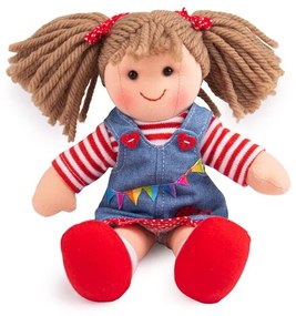 Bigjigs Toys rongybaba Hattie, 28 cm