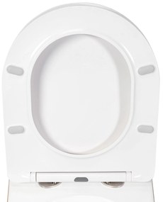 Lassan csukódó WC ülőke DUROPLAST FLAT Fehér