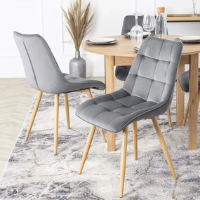 Szürke Bársony Étkezőszék RODRI