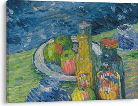 Kép - Alexej von Jawlensky, Still Life with Bottles and Fruit, reprodukciók (70x50 cm)