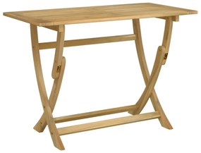 összecsukható tömör akácfa kerti asztal 110 x 55 x 75 cm