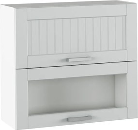 Felső szekrény, világosszürke/fehér, JULIA TYP 13