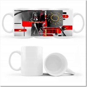 Nyomott mintás bögre Az öröm tánca