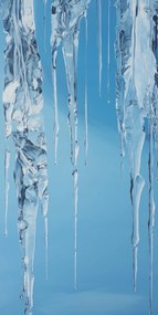 Poszter 50x100cm Kristály jégcsapok
