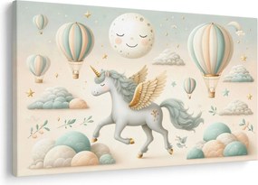 Kép - Boldog egyszarvú (90x60 cm)