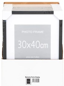 Marbella képkeret szett, 7 db fekete és 8 db natúr 30X40 cm