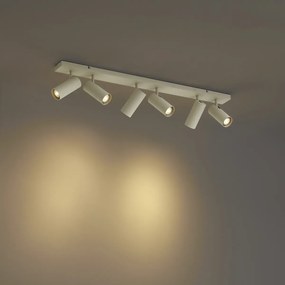 Modern mennyezeti lámpa bézs 102cm 6-lámpás állítható - Renna