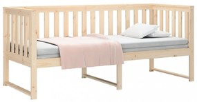 kanapéágy ágy matrac 75x190 cm tömör fa fenyőfa