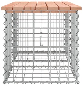 tömör duglászfenyő gabion kerti pad 103x44x42 cm