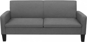 sötétszürke 3-személyes kanapé 180 x 65 x 76 cm