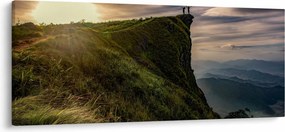 Egy nő képe a sziklán (120x50 cm)