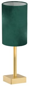 Argon 8108 - Asztali lámpa ABRUZZO 1xE14/7W/230V sárgaréz/zöld