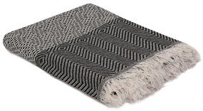 Fekete-bézs ágytakaró 170x210 cm Etnik – Mijolnir