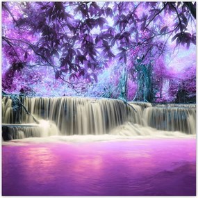 Fotótapéta flizelina 208x208 Lila vízesés