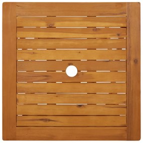 összecsukható tömör akácfa kerti asztal 60 x 60 x 75 cm