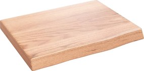 vidaXL világosbarna kezelt tömör tölgyfa fali polc 40x30x(2-4) cm