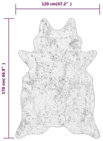 fekete-fehér zebramintás mosható csúszásgátló szőnyeg 120x170cm