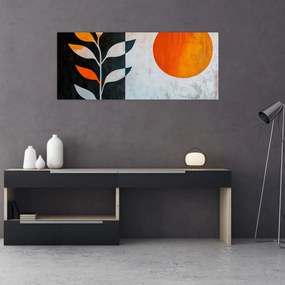 Kép - Növény és nap absztrakciója (120x50 cm)