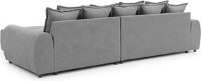 Szürke sarokkanapé (jobb oldali-heverő résszel) Albane – Ropez