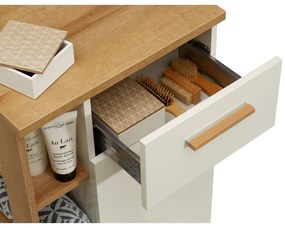 Fehér alacsony fürdőszoba szekrény 51x90 cm Set 923 - Pelipal