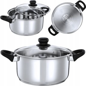 Kis Rozsdamentes Acél Edény 4L 18/0 acél Gáztűzhelyre Alkalmas Edények Vital