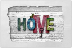 Poszterek 60x40 Otthon Házikó Felirat