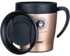 Banquet TAZZA utazó termo bögre  330 ml, barna