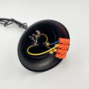 Brilagi - LED Csillár láncon COTTAGE 5xE14/40W/230V fekete/barna