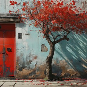 Poszter 80x80cm Kilátás a régi időkre