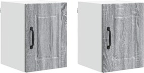 vidaXL Konyhaszekrény 2 pcs Szürke Sonoma 30 x 31 x 40 cm Faanyag