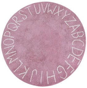 Rózsaszín pamut gyerekszobaszőnyeg ⌀ 120 cm VURGUN Beliani