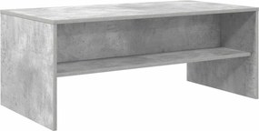 vidaXL Dohányzóasztal Beton Szürke 100 x 50 x 40 cm Faanyag
