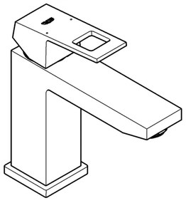 GROHE 23446000 - EUROCUBE mosdócsaptelep DN 15, fényes króm