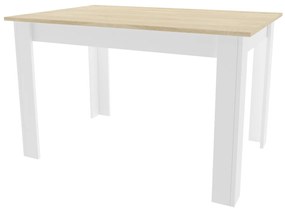 PreHouse NP asztal 120x80 Sonoma tölgy + fehér