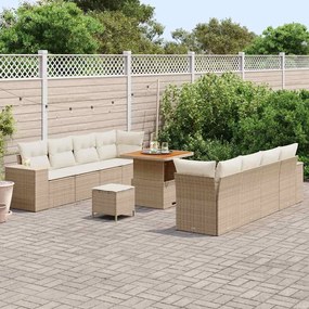 Kerti Kanapé Szett 11 pcs Beige és krém 80 x 80 x 71 cm