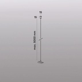 TR/EU-2127-BK Mechanical suspension for the SMART BASE TR/EU-ack, IP20, 5 m, black, aluminum — TR/EU-2127-BK