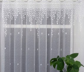 Mg Függöny jacquard 35824 Fehér 250cm 1,8m ólom