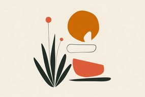 Poszter 30x20cm Absztrakt Zen