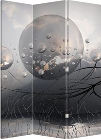 Paraván - Absztrakt gömbök (126x170 cm)