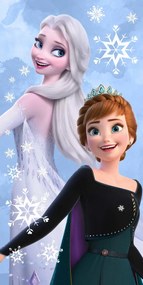Disney Jégvarázs Royal Sisters fürdőlepedő, strand törölköző 70x140cm