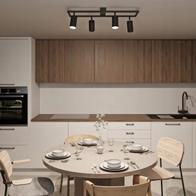 Spotlámpa 4xGU10/30W/230V fekete