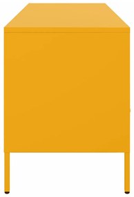 mustársárga acél TV-szekrény 100,5 x 39 x 50,5 cm