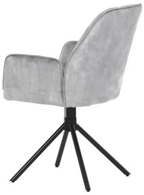 Ezüst Bársony Étkezőszék. HC-511 SIL4